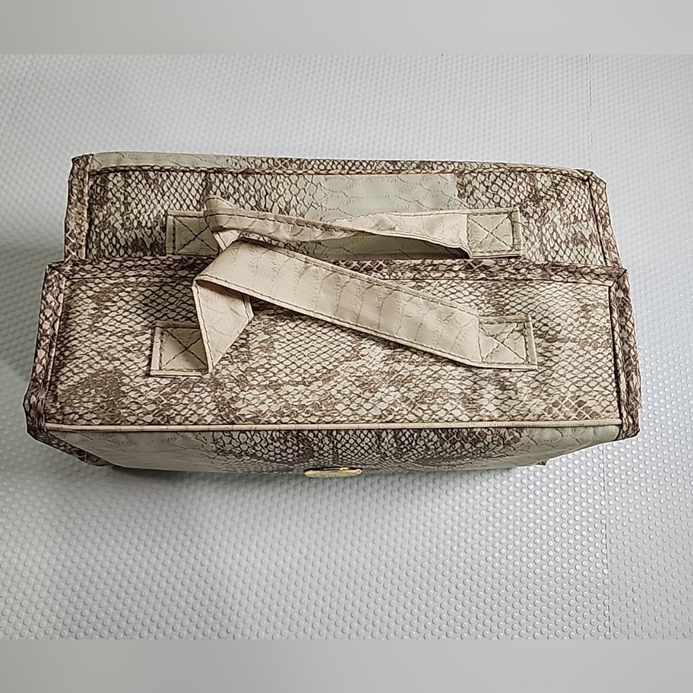 Joy Mangano Better Beauty Case Large Python Organ… - image 3